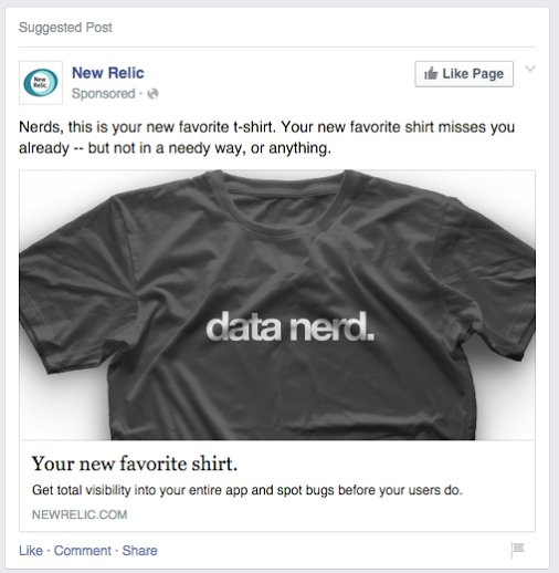 Please understand: This sponsored post was not served to me. Even I'm not that nerdy.