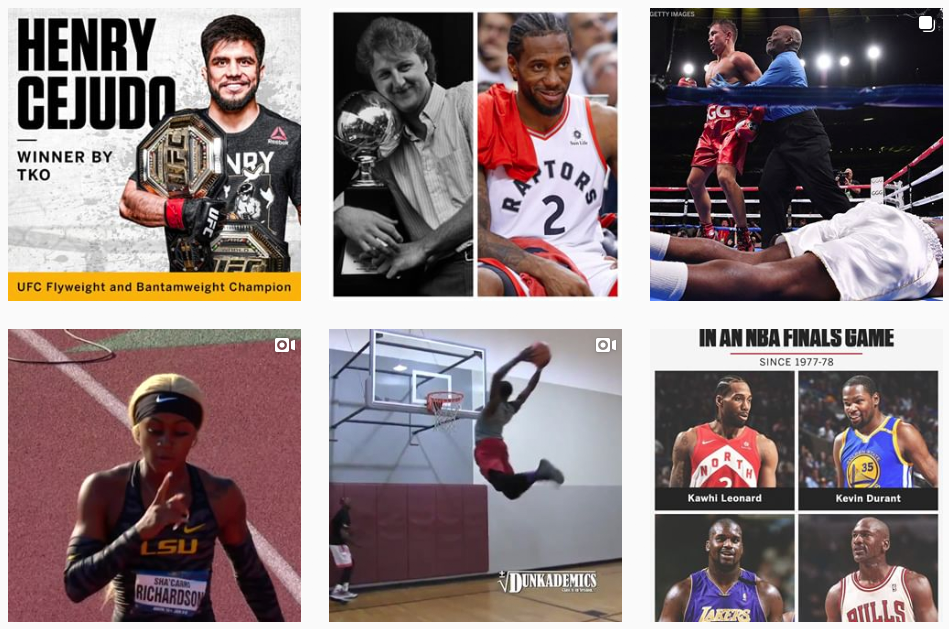 The Best Sports Publishers on Instagram 2019 EzyInsights